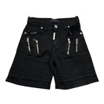 Do Not Conform Bermuda In Denim Tinta Unita con Girovita Regolabile per Bambino TAN007 NERO DO NOT CONFORM 