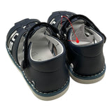 Cesare Paciotti Sandalen einfarbig mit blauem Logo-Print für Baby-Mädchen
