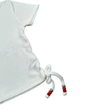 Please T-Shirt tinta unita con Elastico Bianco per Bambina MBC9072G72 BIANCO PLEASE 