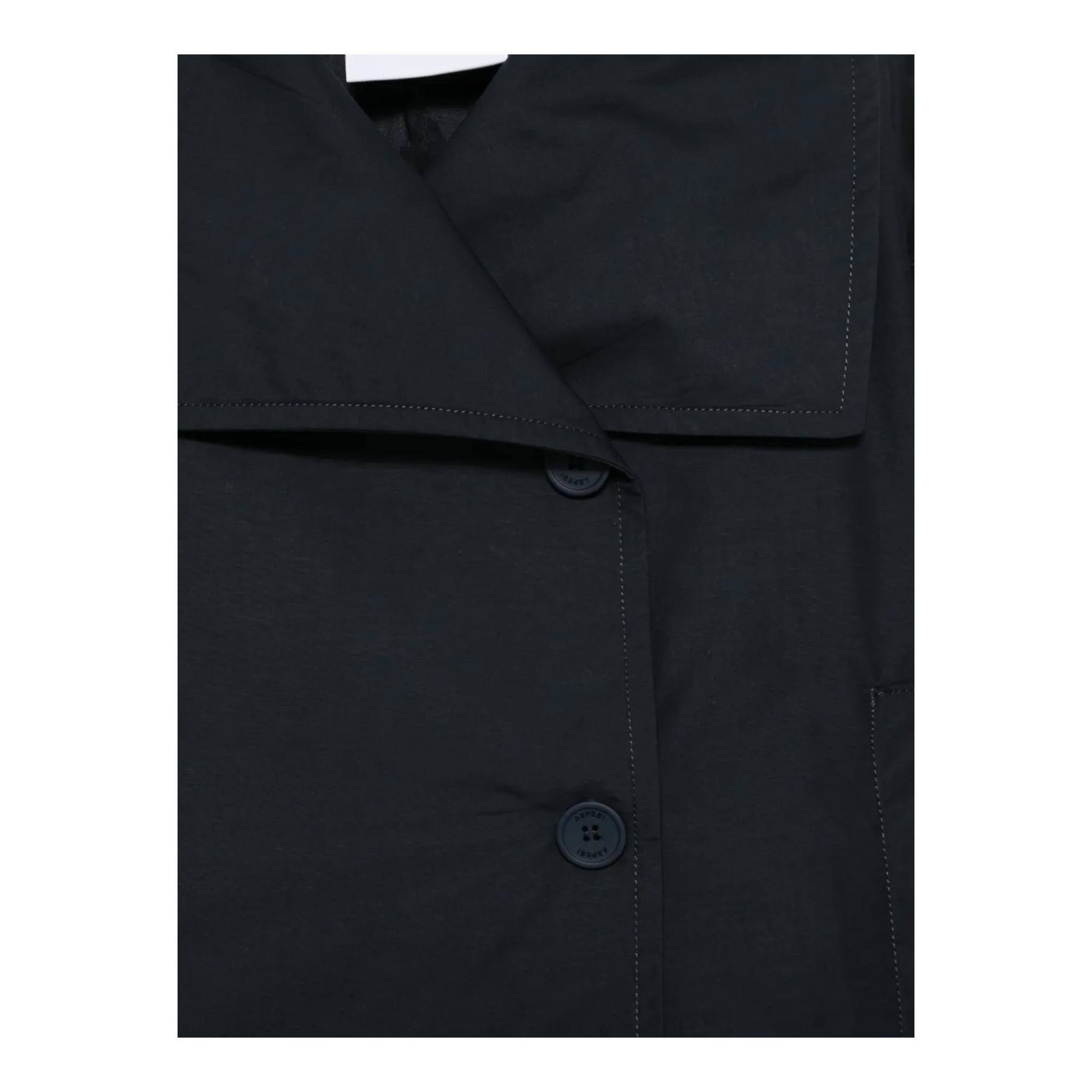 Aspesi Trench Corto Tinta Unita per Bambina S25020GRC0069 BLU ASPESI 