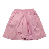 Miss Grant Einfarbiger Rock mit Schleife und elastischer Taille in Rosa für Baby-Mädchen