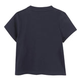 Boss T-Shirt Girocollo Tinta Unita con Logo per Neonato J52107 BLU BOSS 