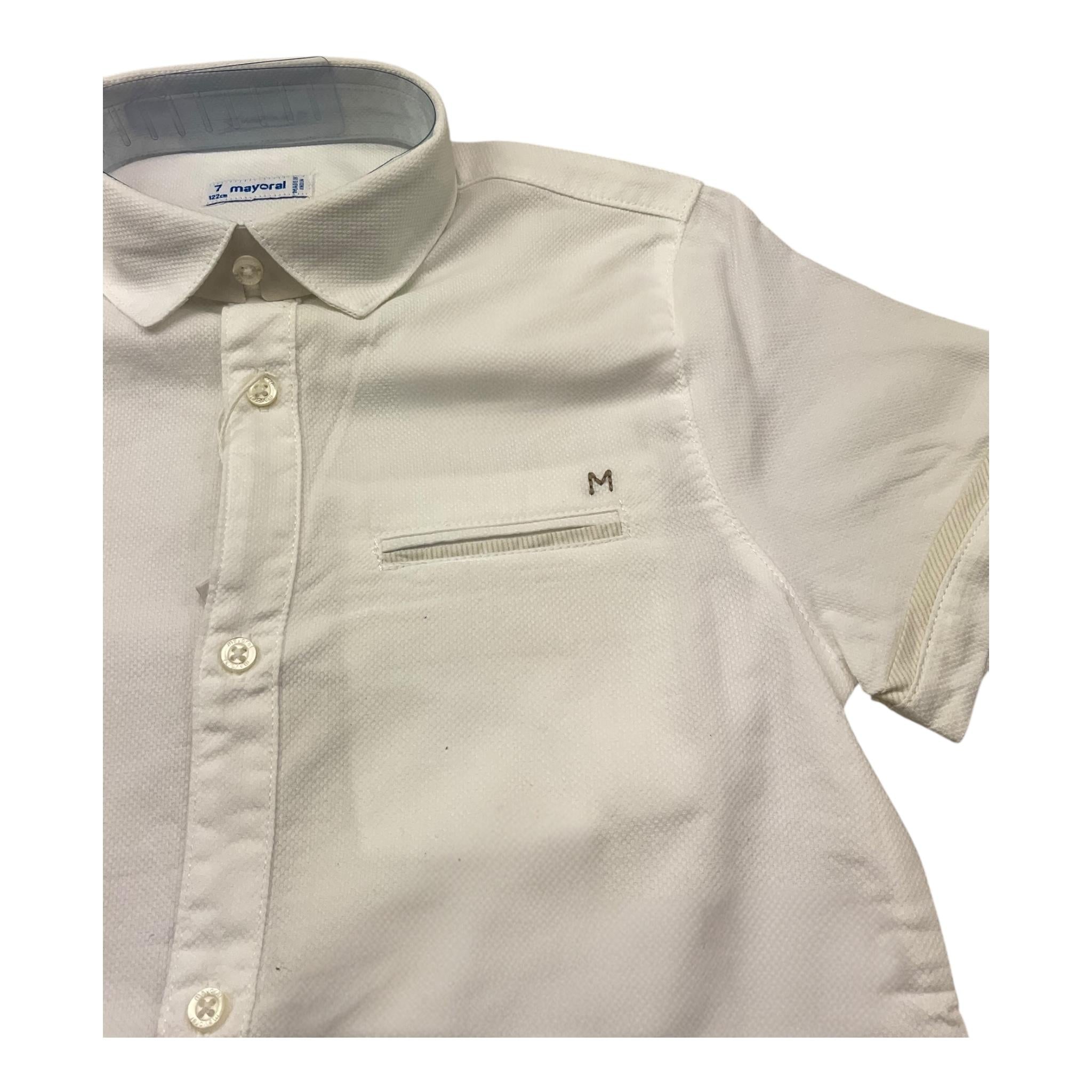 Mayoral Camicia Manica Lunga Tinta Unita per Bambino 3159 BIANCO MAYORAL 