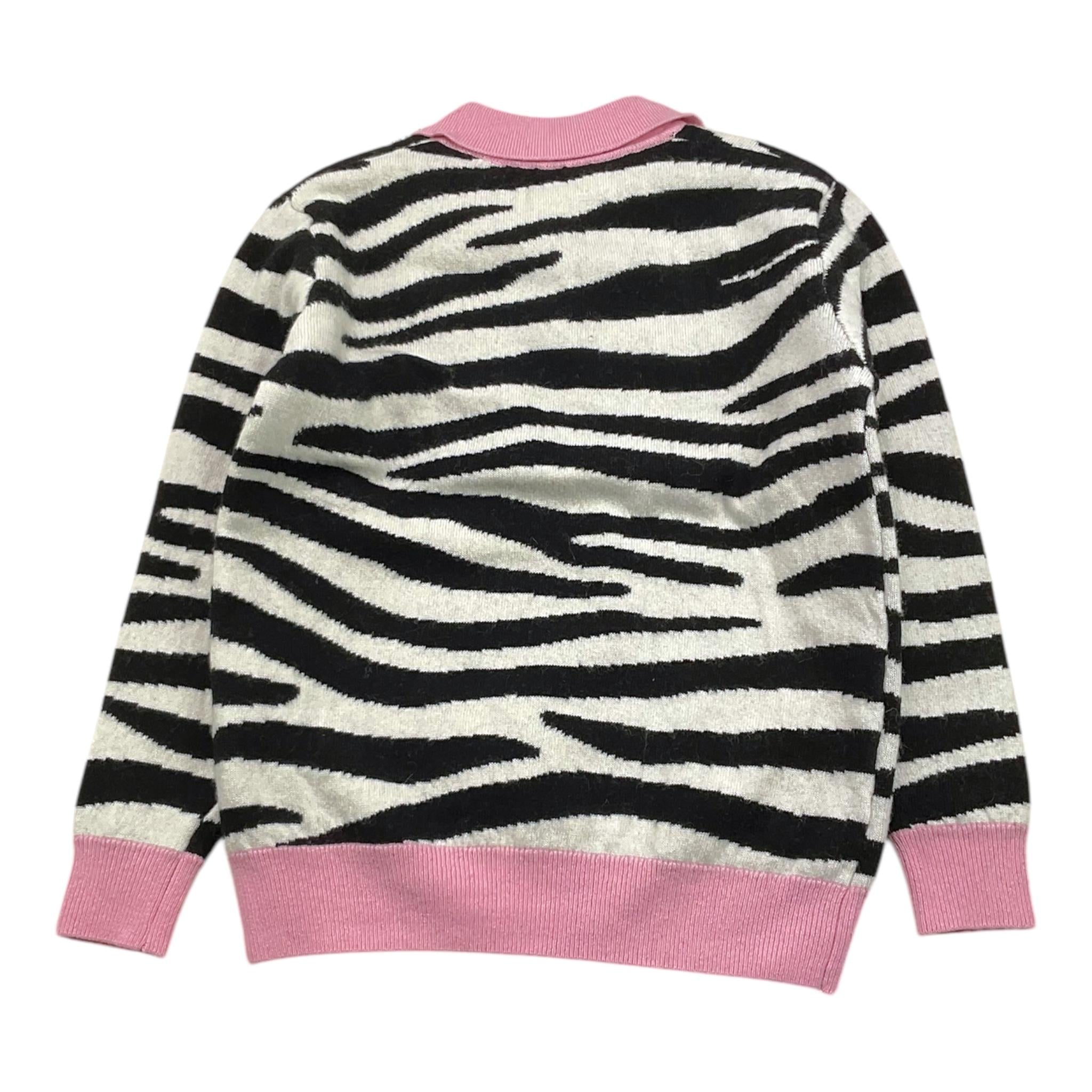 SAINT BARTH maglia modello polo bicolore con fantasia zebrata Bianco/nero per Bambina HADIDY BIANCO/NERO SAINT BARTH 