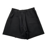 Janice Einfarbige Shorts mit elastischer Taille in Schwarz für Mädchen