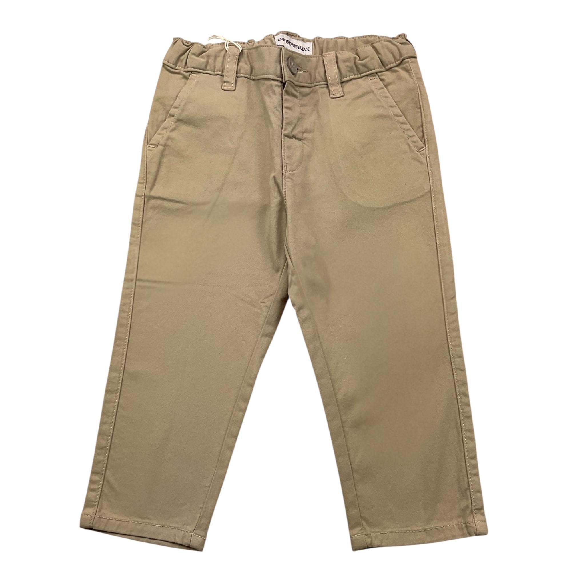 Emporio Armani Pantalone Tinta Unita con Girovita Regolabile per Neonato 8NHP60 BEIGE EMPORIO ARMANI 