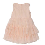 Guess Abito Giromanica Tinta Unita con Tulle per Neonata A4RK03KC3F0 ROSA GUESS 