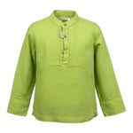 Sp1 Camicia tinta unita con Collo Coreano Verde per Neonato B3401397 VERDE SP1 