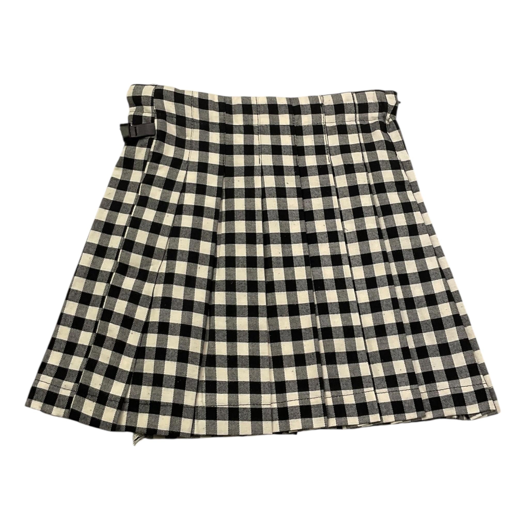 PICCOLA LUDO gonna stampa fantasia quadretti Bianco/nero per Bambina BS8WB078 BIANCO/NERO PICCOLA LUDO 