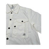 C.P. Company Camicia Mezza Manica tinta unita Panna per Bambino CUC008X PANNA C.P. COMPANY 