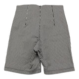 Gaelle Zweifarbige Shorts mit Streifenmuster und Fake-Knöpfen Weiß/Schwarz für Mädchen