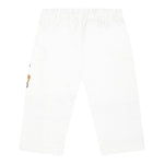 Moschino Pantalone Tinta Unita con Elastico In Vita per Bambino MUP05CX BIANCO MOSCHINO 
