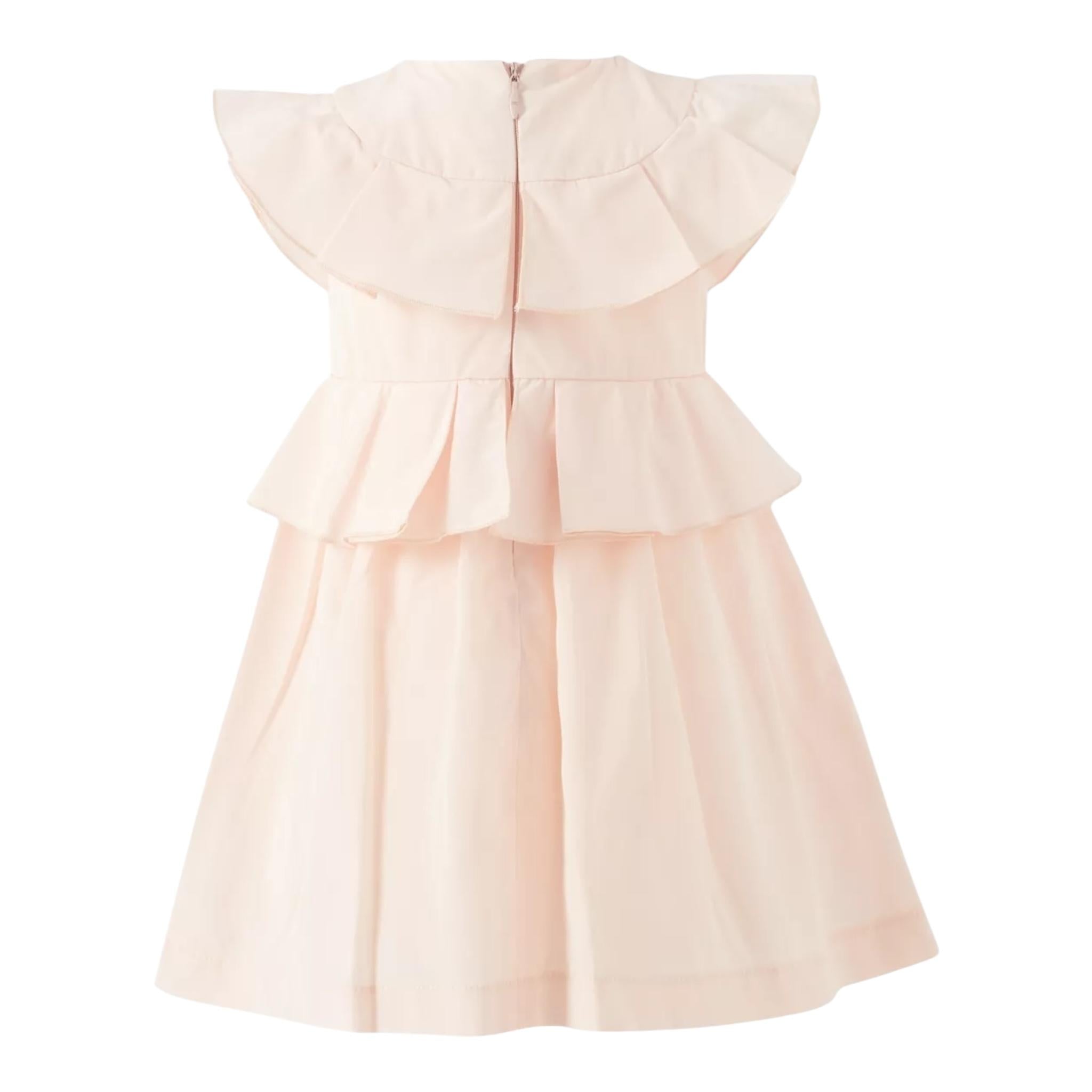 Elisabetta Franchi Abito Tinta Unita con Rouches per Neonata EGAB198 ROSA ELISABETTA FRANCHI 