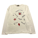 DIXIE shirt girocollo tinta unita con stampe in contrasto Panna per Bambina LB57030G34 PANNA DIXIE 