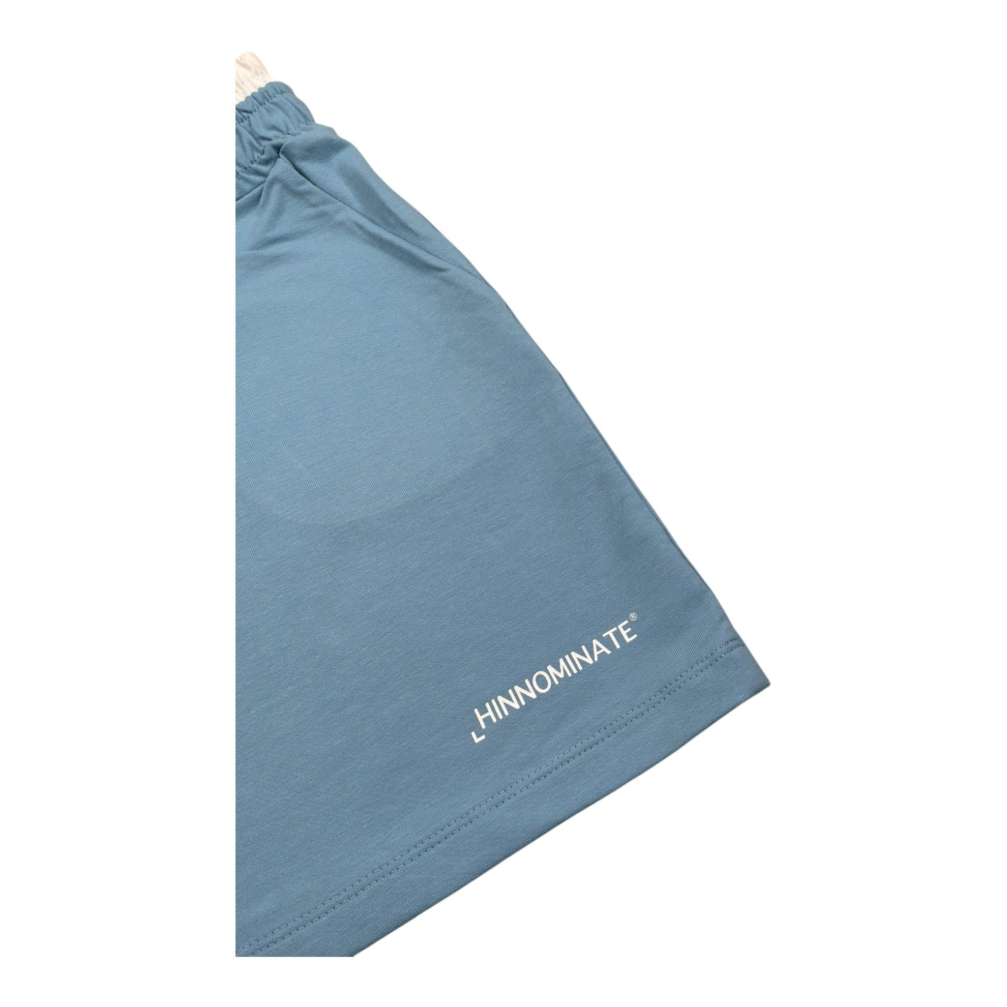 Hinnominate Short Tinta Unita con Elastico In Vita per Bambina 3646SF00190X AZZURRO POLVERE HINNOMINATE 