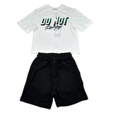 Do Not Conform Completo 2 Pezzi T-Shirt-Bermuda per Bambino DTS BIANCO/NERO DO NOT CONFORM 