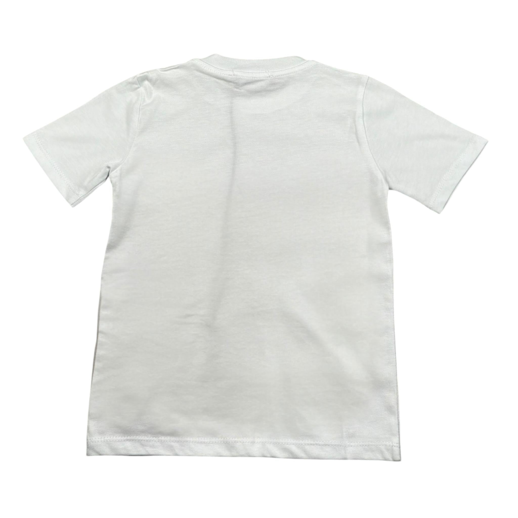 Duepuntozero T-Shirt Tinta Unita con Stampa per Neonato TSB3CN BIANCO DUEPUNTOZERO 