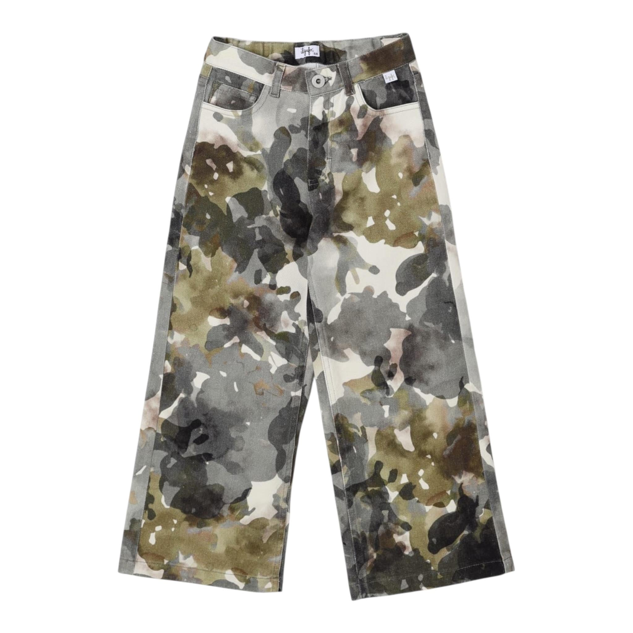 Il Gufo Pantalone Fantasia Militare per Bambino P25PL434C4140 VERDE IL GUFO 