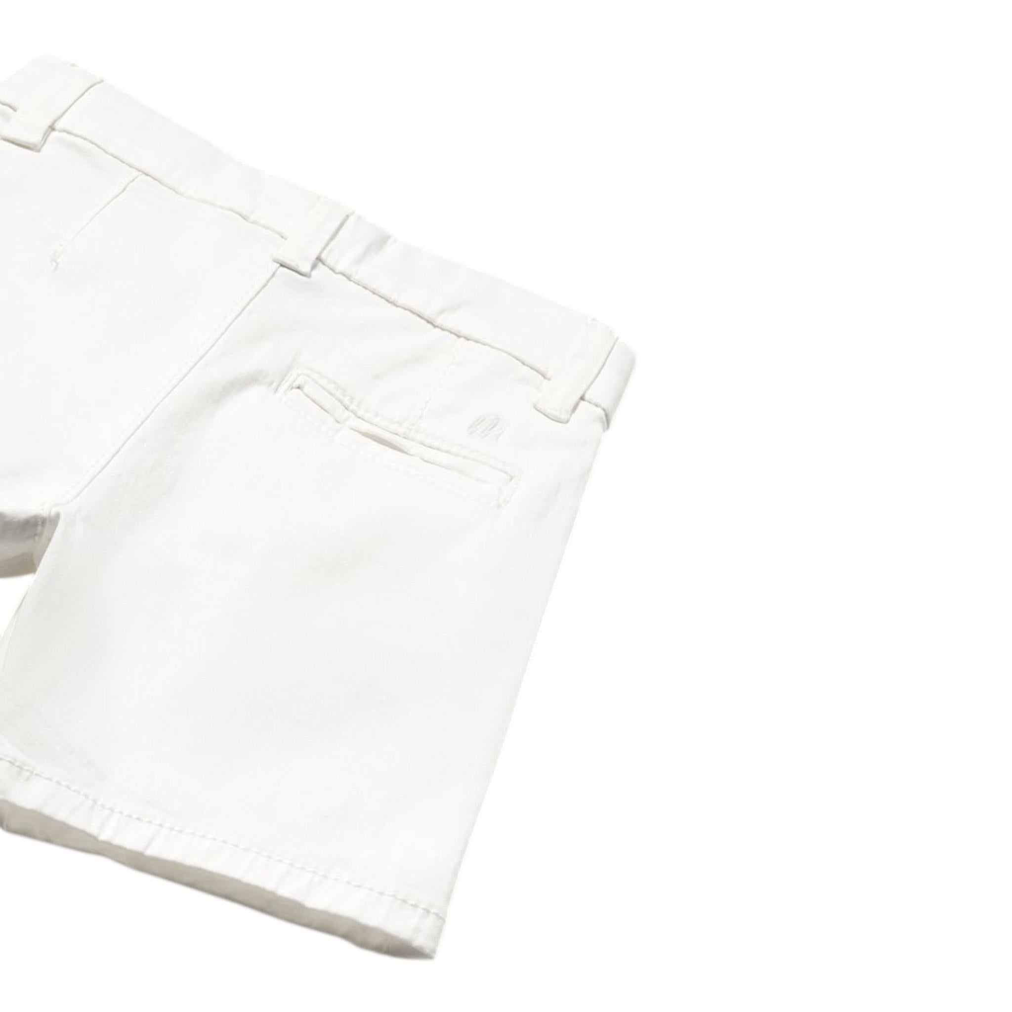 Mayoral Bermuda Tinta Unita con Girovita Regolabile per Neonato 2077 BIANCO MAYORAL 