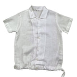 Le Bebe‘ schlichtes weißes Halbarm-Shirt für Neugeborene