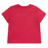 K-Way Einfarbiges T-Shirt mit Rundhalsausschnitt und Erdbeer-Logo für Baby-Mädchen