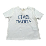 Zhoe & Tobiah T-Shirt Girocollo Tinta Unita con Stampa per Neonato BSE9B PANNA ZHOE & TOBIAH 