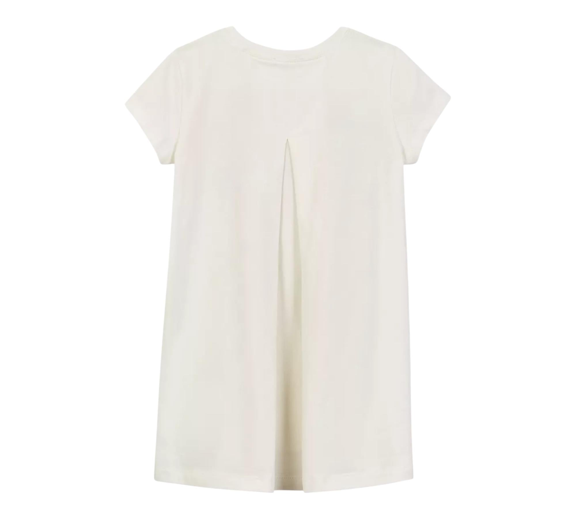 Monnalisa T-Shirt Girocollo Tinta Unita con Stampa per Bambina 197601S3 PANNA MONNALISA 