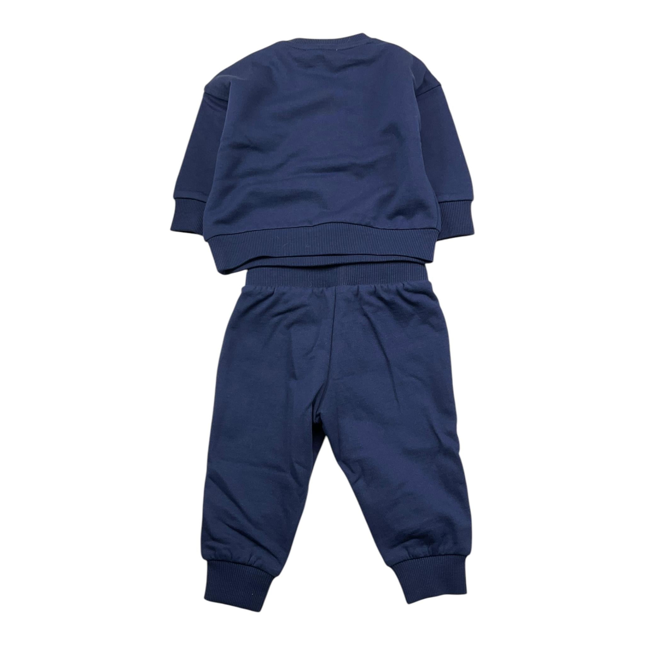 MOSCHINO completo 2pz felpa-pantalone Blu per Neonato MRK039 BLU MOSCHINO 