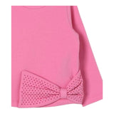 LIU JO felpa tinta unita girocollo con fiocco Fuxia per Neonata KF4106F0939 FUXIA LIU JO 