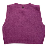 DIXIE gilet in maglia tinta unita Viola per Bambina NB15230G67 VIOLA DIXIE 