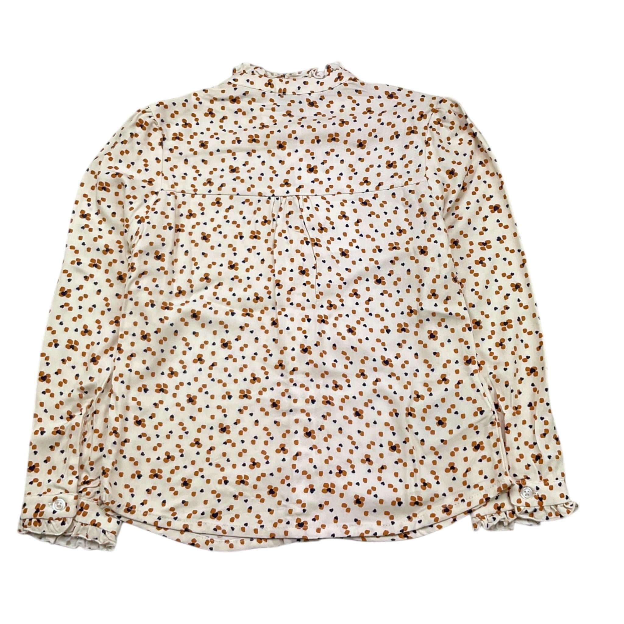 MAYORAL camicia manica lunga tinta unita fantasia cuori Panna per Bambina 4117JX PANNA MAYORAL 