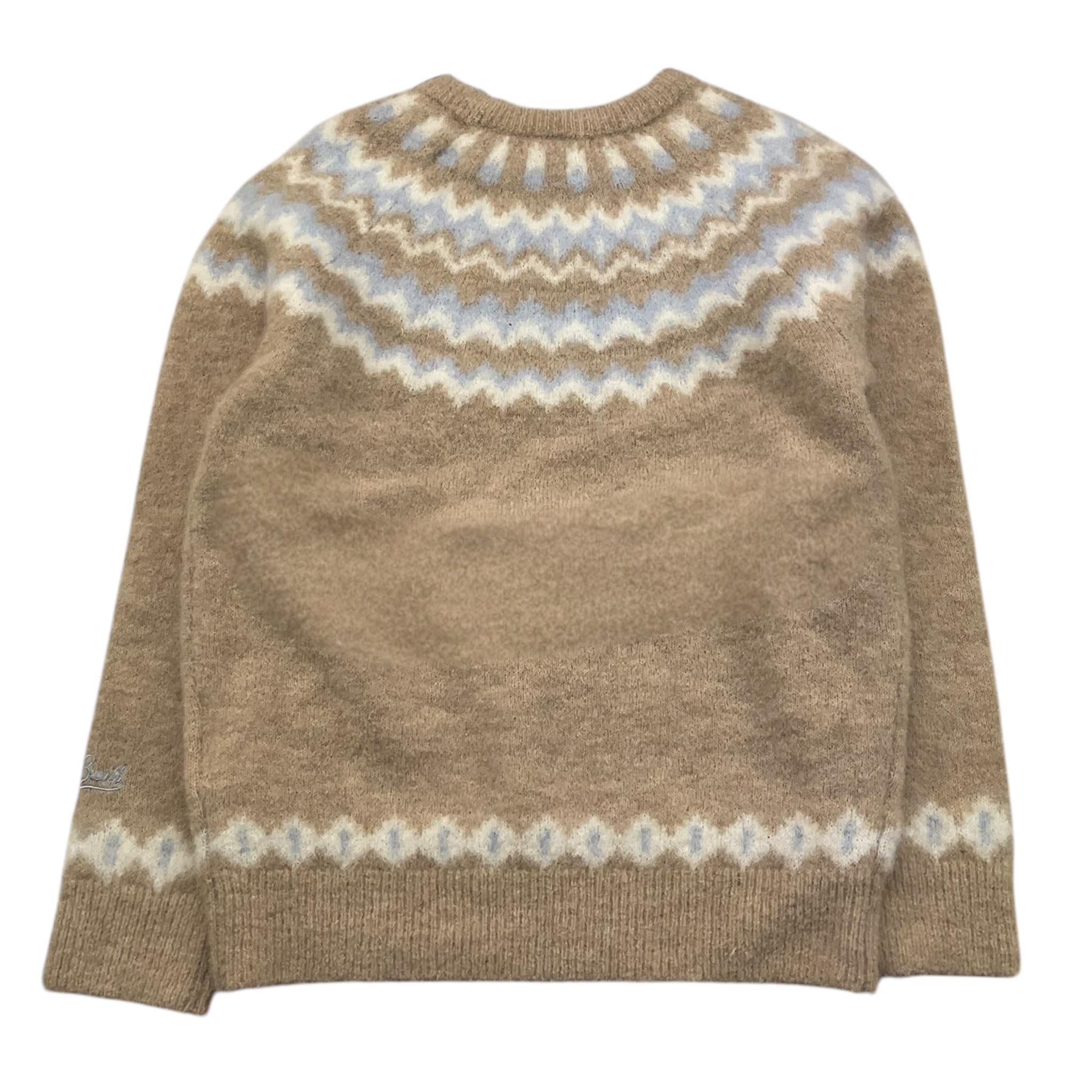 SAINT BARTH maglia tinta unita con stampa Beige per Bambino DOU0020 BEIGE SAINT BARTH 