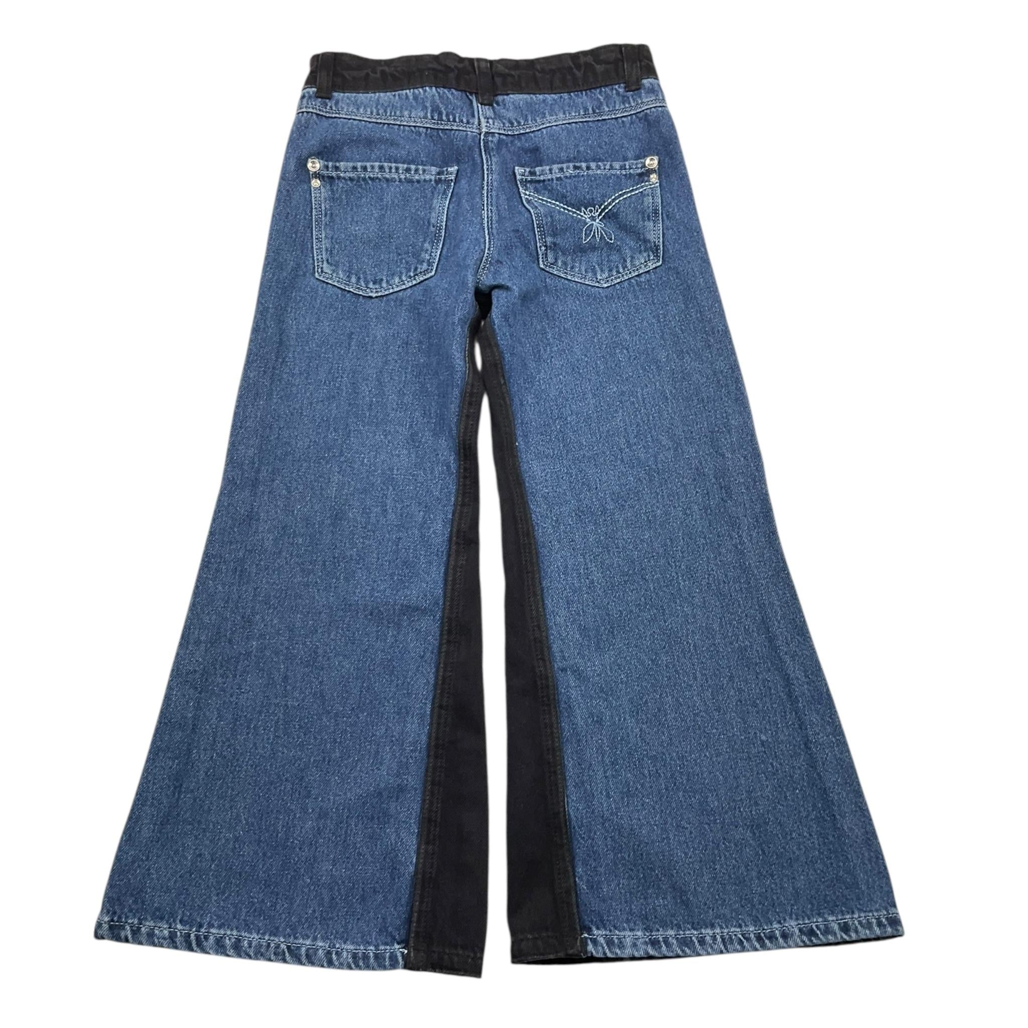 PATRIZIA PEPE jeans tinta unita modello palazzo Blu per Bambina TP0320 BLU PATRIZIA PEPE 