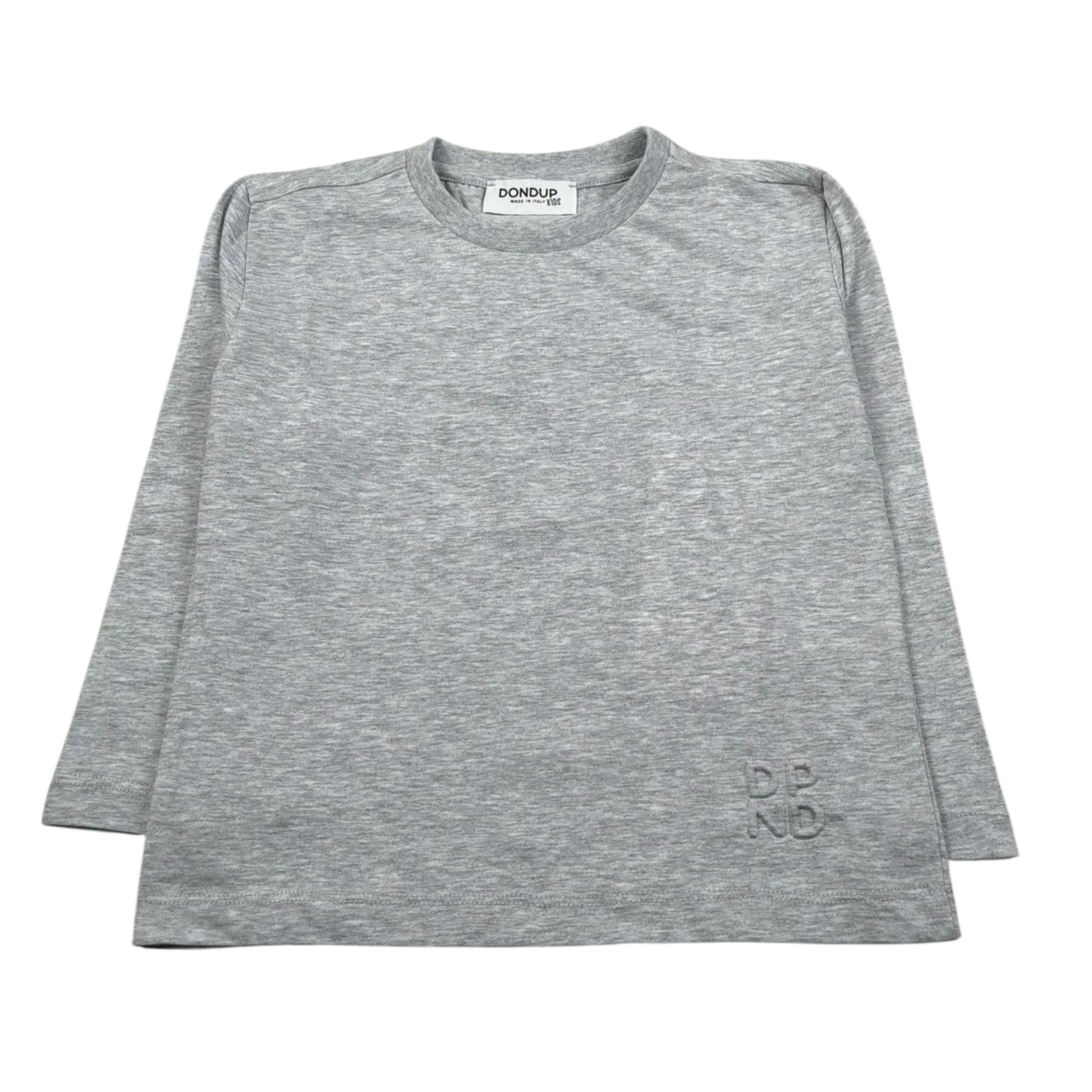 Dondup Shirt Girocollo Tinta Unita per Bambino DMTS029 GRIGIO DONDUP 