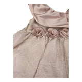La Stupenderia One-Shoulder-Kleid, einfarbig, mit rosa Applikationen für Mädchen
