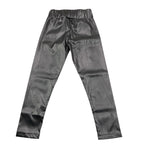 MARC ELLIS leggins in ecopelle tinta unita con elastico in vita  Nero per Bambina JMJPT00284 NERO MARC ELLIS 