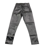 MARC ELLIS leggins in ecopelle tinta unita con elastico in vita  Nero per Bambina JMJPT00284 NERO MARC ELLIS 