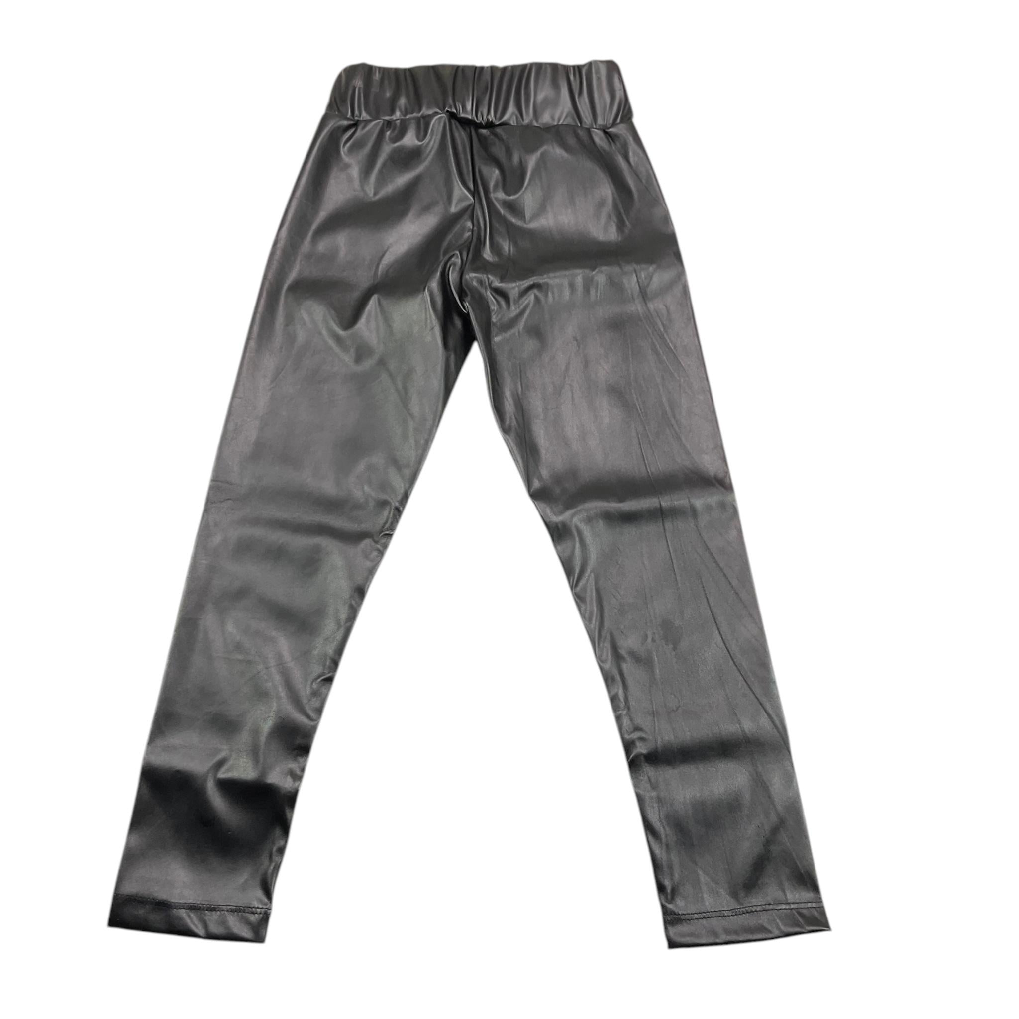 MARC ELLIS leggins in ecopelle tinta unita con elastico in vita  Nero per Bambina JMJPT00284 NERO MARC ELLIS 