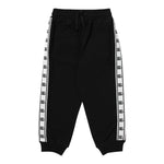 DOLCE & GABBANA pantalone tuta tinta unita con profili logati Nero per Bambino L4JPIHYG7KK0 NERO DOLCE & GABBANA 