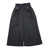 NAIDA pantalone tinta unita modello palazzo Nero per Bambina NAPA274 NERO NAIDA 