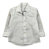 Ambaraba Camicia Manica Lunga Tinta Unita per Neonato FM32056 BIANCO AMBARABA 
