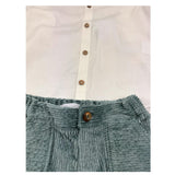 BARCELLINO completo 2 pezzi camicia-pantalone Bianco/verde per Neonato 115406 BIANCO/VERDE BARCELLINO 