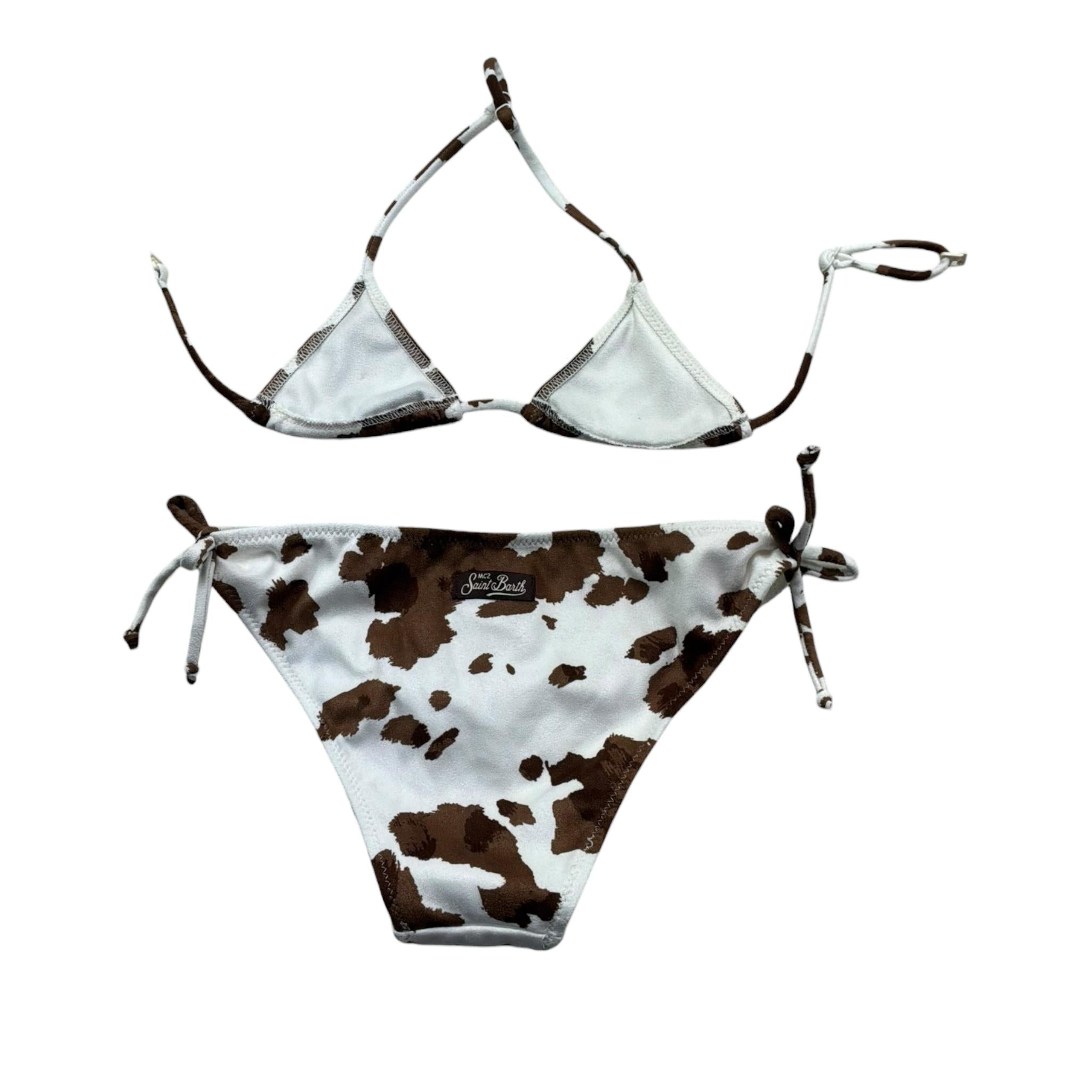 Saint Barth Costume 2 Pezzi Triangolo-Slip per Bambina 000338L BIANCO SAINT BARTH 