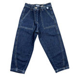 Die Eule Jeans einfarbig mit elastischer Taille blau für Mädchen