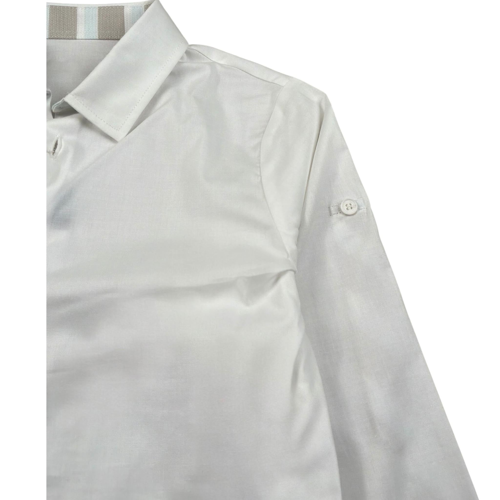 New Gereration Camicia Manica Lunga tinta unita Bianco per Bambino 41162 BIANCO NEW GERERATION 