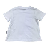 Daniele Alessandrini Einfarbiges T-Shirt mit Rundhalsausschnitt und weißer Tasche für Neugeborene