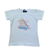 Manuel & Frank T-Shirt Girocollo Tinta Unita con Stampa per Neonato MF7315BN BIANCO MANUEL & FRANK 