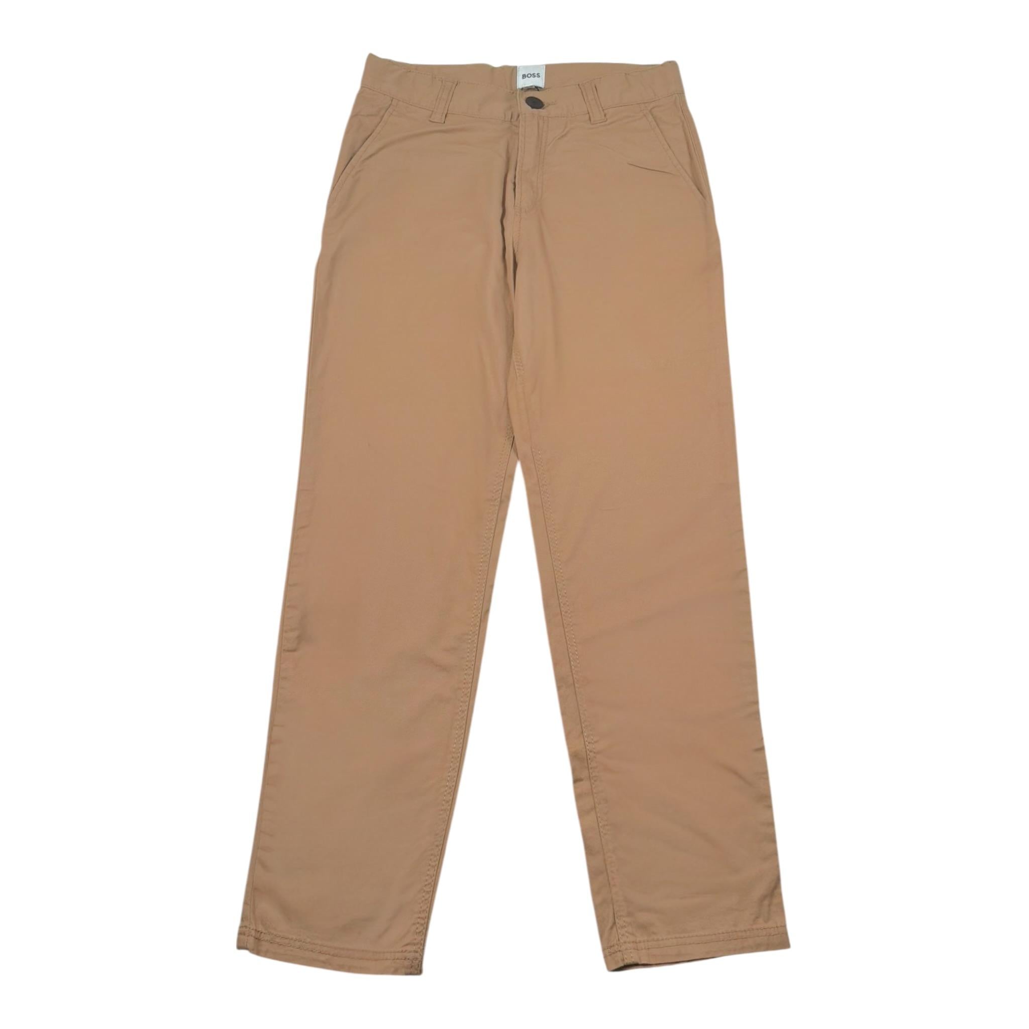 Boss Pantalone Tinta Unita con Girovita Regolabile per Bambino J50673 BEIGE BOSS 