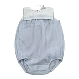 Lalalu' Pagliaccetto Bicolore Giromanica per Neonata PAL01P BIANCO/AZZURRO LALALU' 