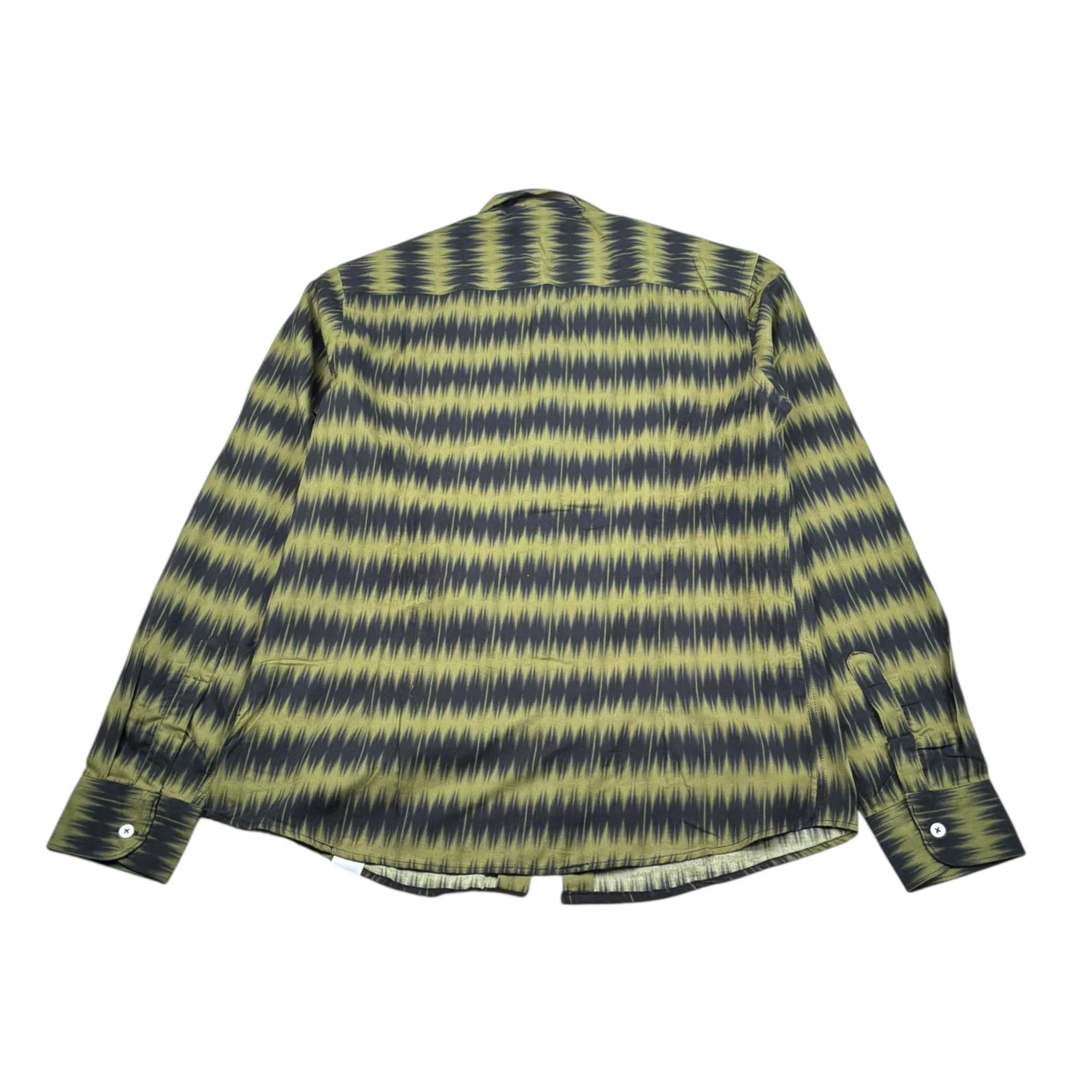 Paolo Pecora Camicia tinta unita con Fantasia Verde per Bambino P3702 VERDE PAOLO PECORA 